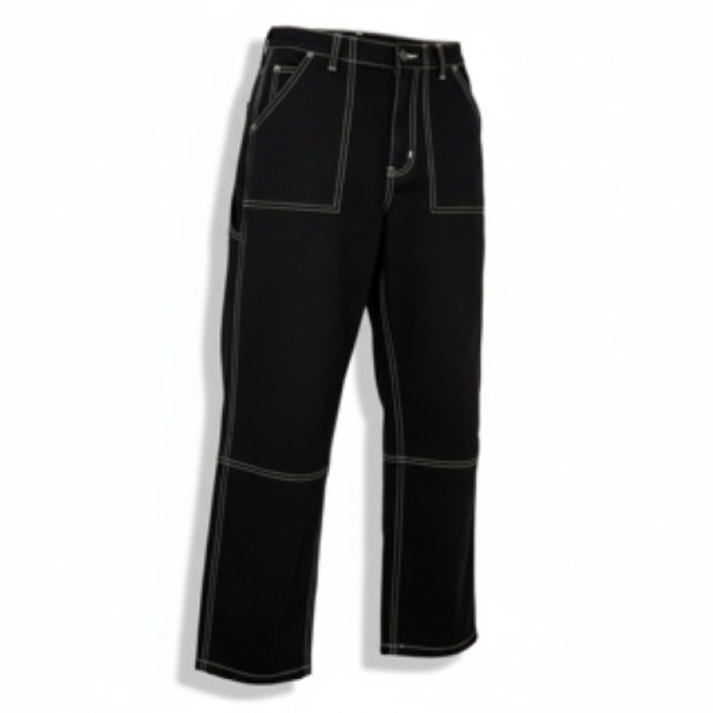 H&M Divided Women's Black Contrast Stitch Pants - Size 2‎